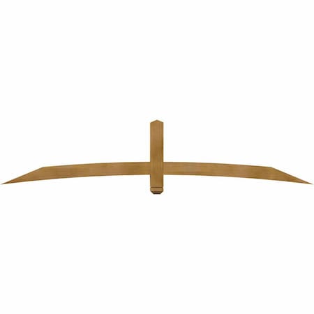 Ekena Millwork Bellingham Rough Sawn Timber Gable Bracket, Western Red Cedar, 96"W x 20"H x 4"D x 4"F, 5/12 Pitch GBW096X20X0404BEL00RWR